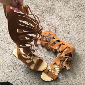 Tall gladiator sandals size 8 NWOT